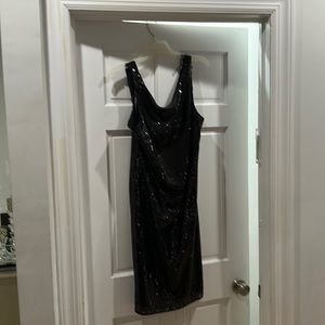 Muse black sequins dress size 14